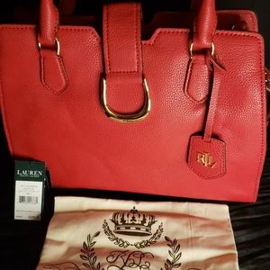 Lauren Kenton Leather Satchel